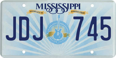 MS license plate JDJ745