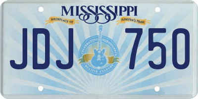 MS license plate JDJ750