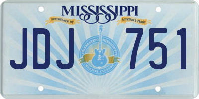 MS license plate JDJ751