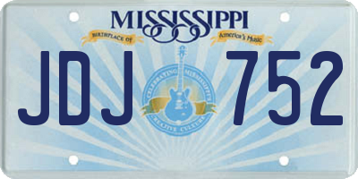 MS license plate JDJ752