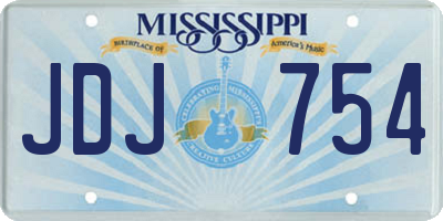 MS license plate JDJ754
