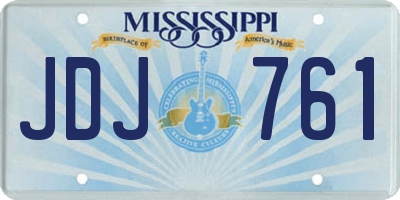 MS license plate JDJ761