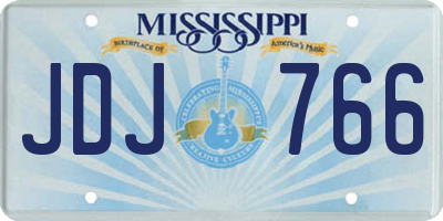 MS license plate JDJ766