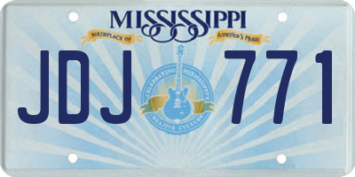 MS license plate JDJ771