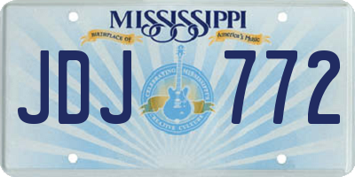 MS license plate JDJ772