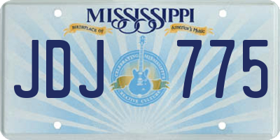 MS license plate JDJ775
