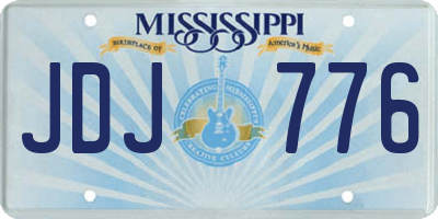 MS license plate JDJ776