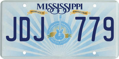MS license plate JDJ779