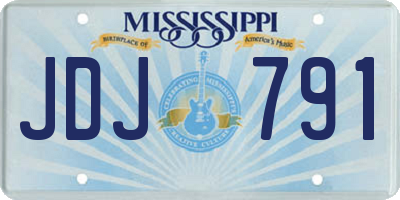 MS license plate JDJ791