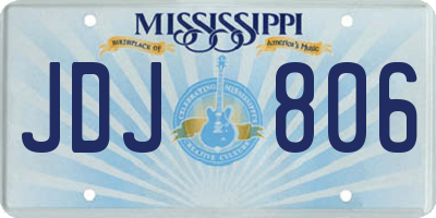 MS license plate JDJ806