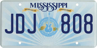 MS license plate JDJ808