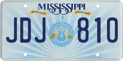 MS license plate JDJ810