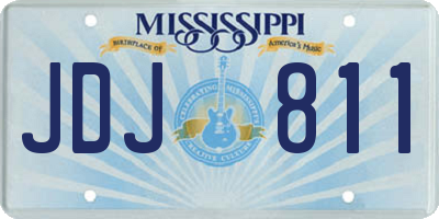 MS license plate JDJ811