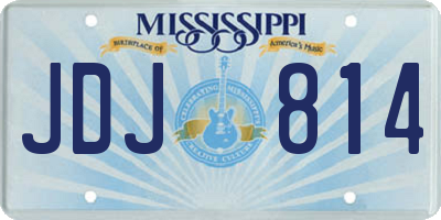 MS license plate JDJ814