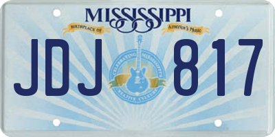 MS license plate JDJ817