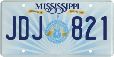 MS license plate JDJ821