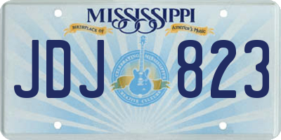 MS license plate JDJ823