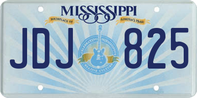 MS license plate JDJ825