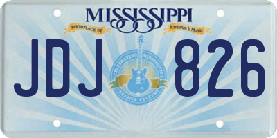MS license plate JDJ826