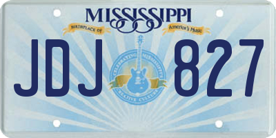 MS license plate JDJ827