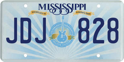 MS license plate JDJ828