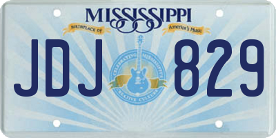MS license plate JDJ829