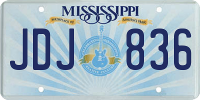 MS license plate JDJ836