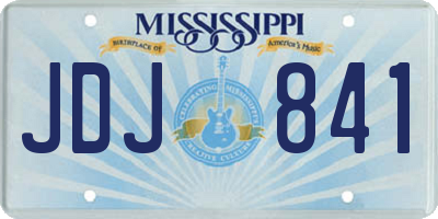 MS license plate JDJ841