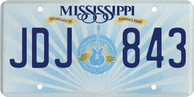 MS license plate JDJ843