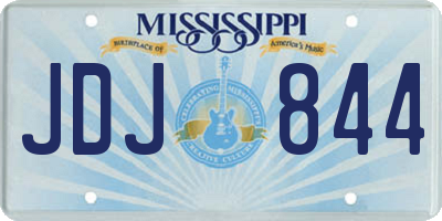 MS license plate JDJ844