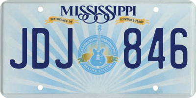 MS license plate JDJ846