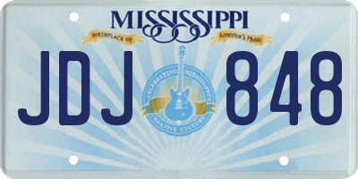 MS license plate JDJ848