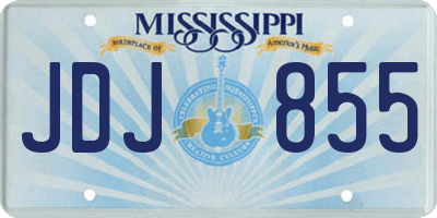 MS license plate JDJ855