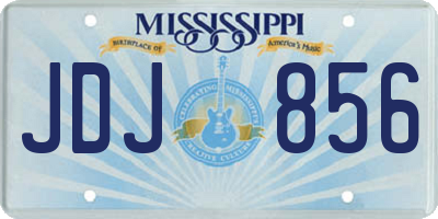 MS license plate JDJ856