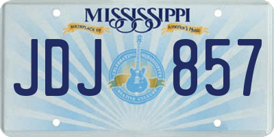 MS license plate JDJ857