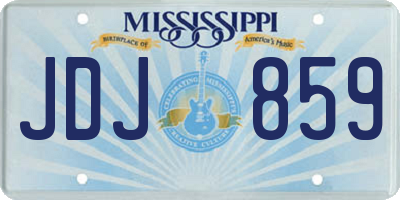 MS license plate JDJ859