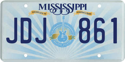 MS license plate JDJ861