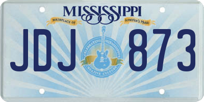 MS license plate JDJ873