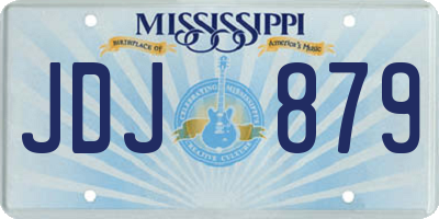 MS license plate JDJ879