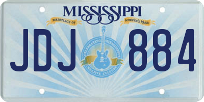 MS license plate JDJ884