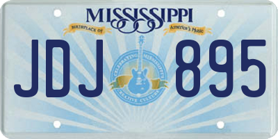 MS license plate JDJ895