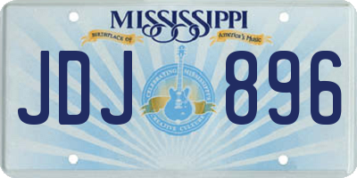 MS license plate JDJ896