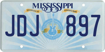 MS license plate JDJ897
