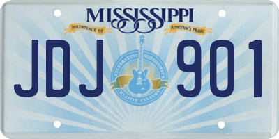 MS license plate JDJ901