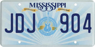 MS license plate JDJ904
