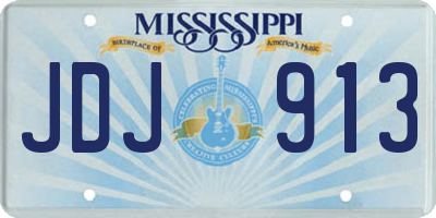 MS license plate JDJ913