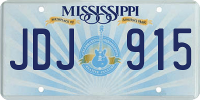 MS license plate JDJ915