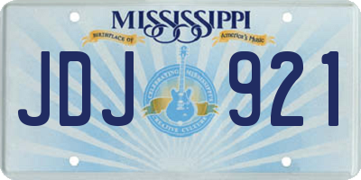 MS license plate JDJ921