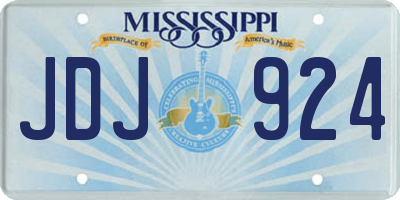 MS license plate JDJ924