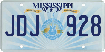 MS license plate JDJ928